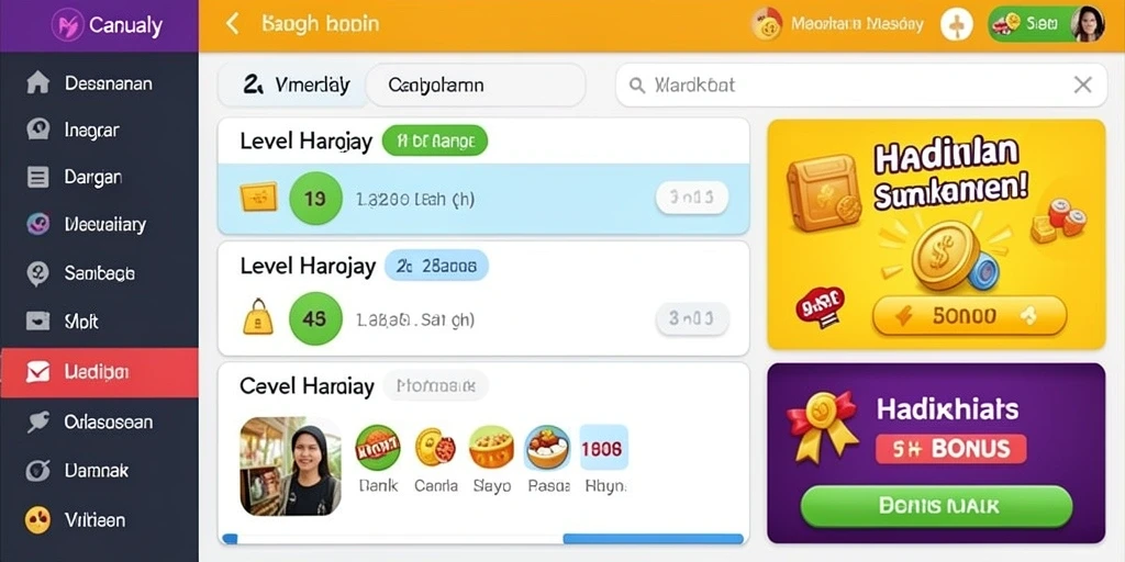 Fitur bonus menggiurkan untuk peluang menang besar.
